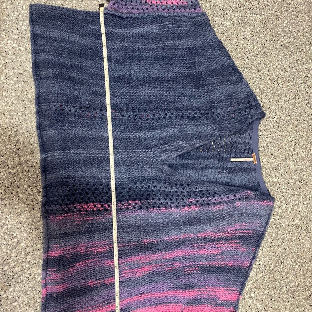 Free People Amethyst Sweater - Blue and Pink Sz S - Picture 5 of 9